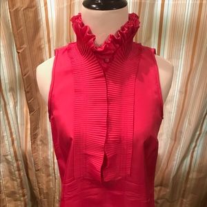 J.Crew Fushcia Silk Top 0